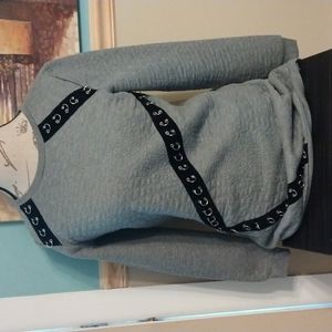 Long tunic sweater dress.